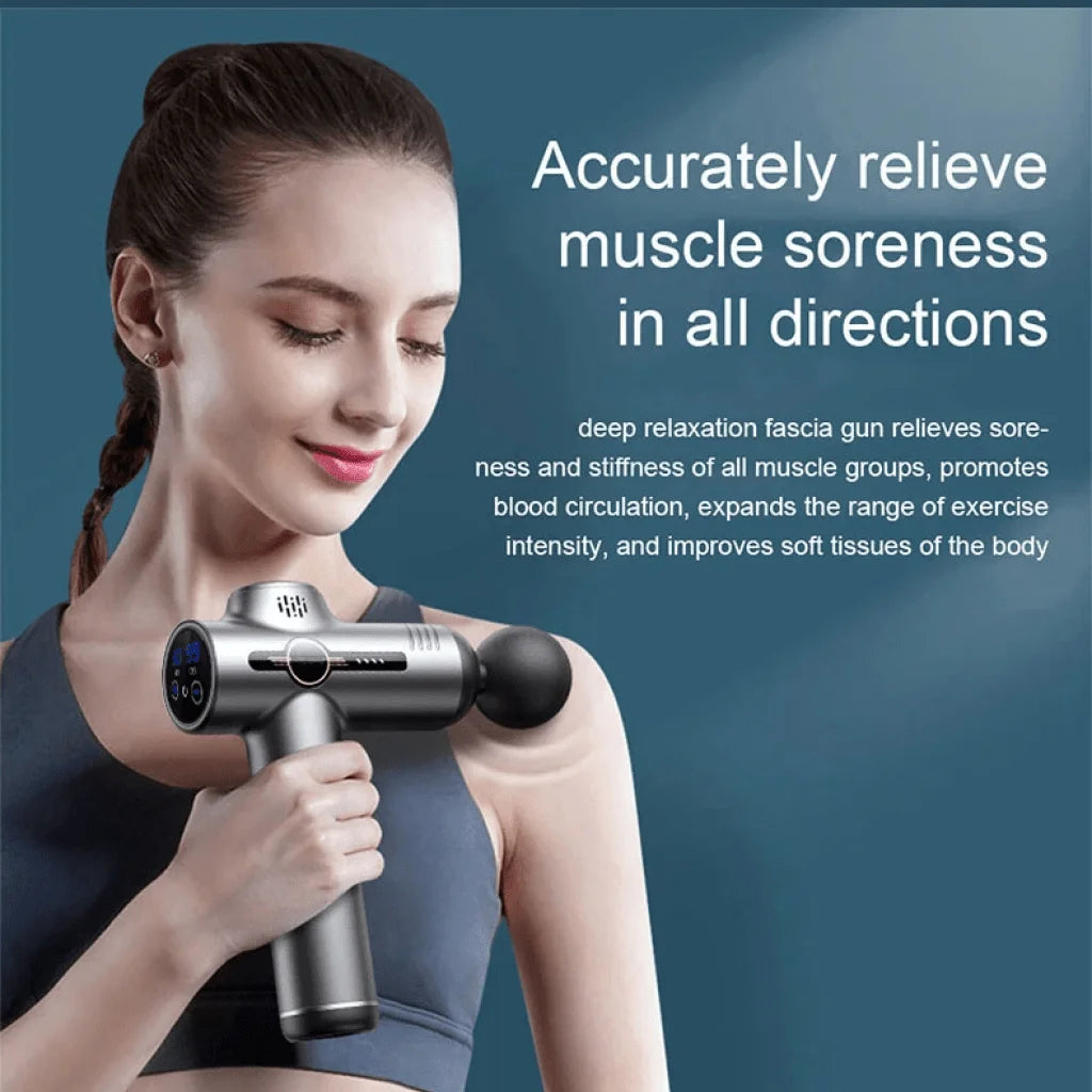 PULSEVA™ | Pistolet de Massage – Récupération Musculaire Profonde
