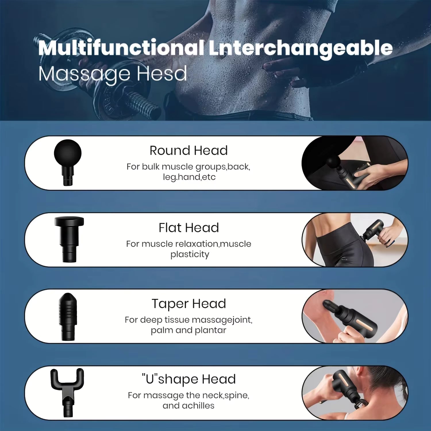 PULSEVA™ | Pistolet de Massage – Récupération Musculaire Profonde